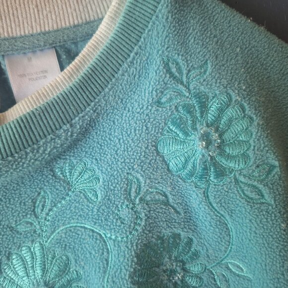 alfred dunner green long sleeve shirt - Picture 2 of 10